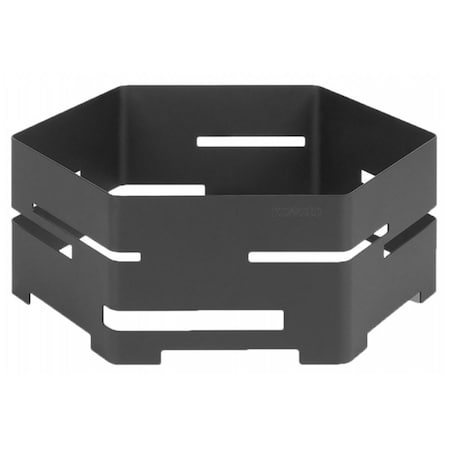 Steel Hexagon Buffet Riser - Large- Black Matte